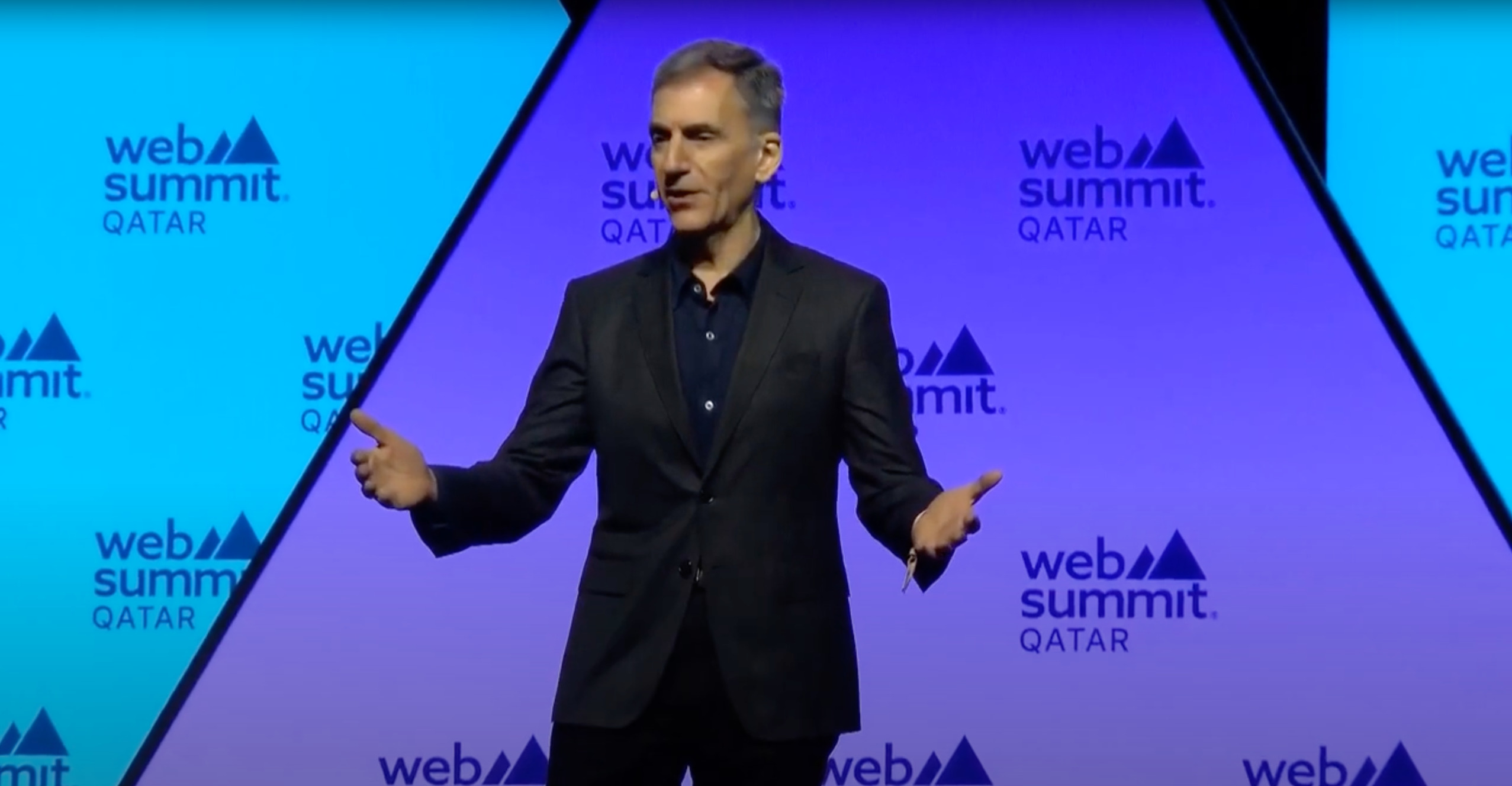 Accion CEO Michael Schlein speaks at the Web Summit Qatar